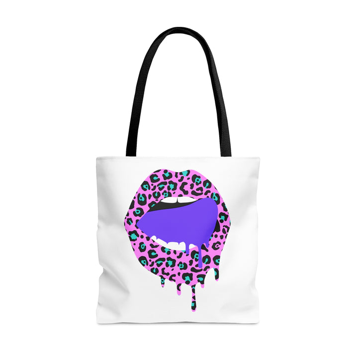 Pink Leopard Lips Tote