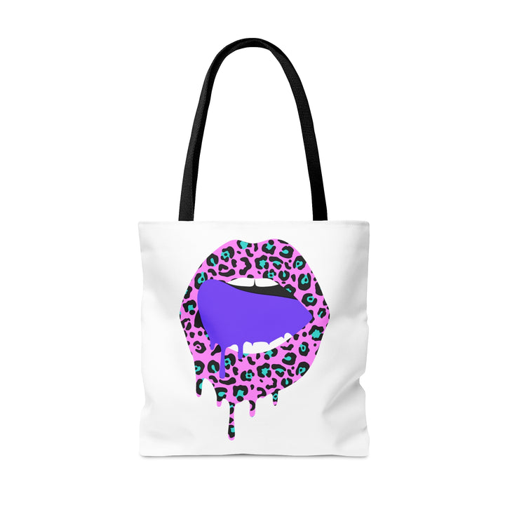 Pink Leopard Lips Tote