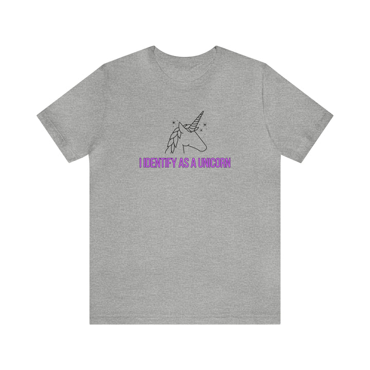 I Identify As A Unicorn Tee-bella + canvas 3001