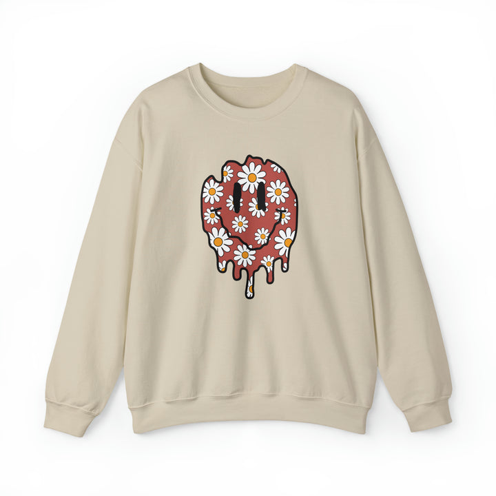 Melted Smiley face- Daisy Sweatshirt