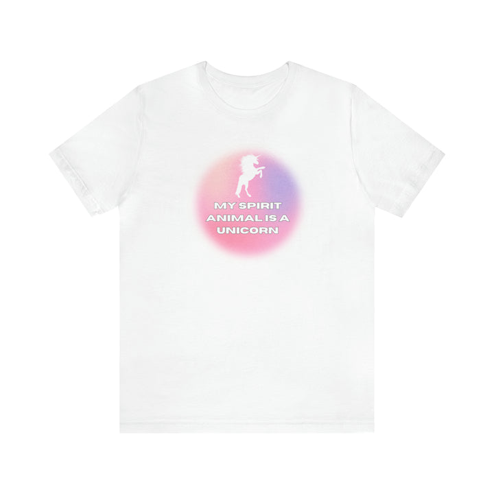 My Spirit Animal Is A Unicorn Tee -bella + canvas 3001