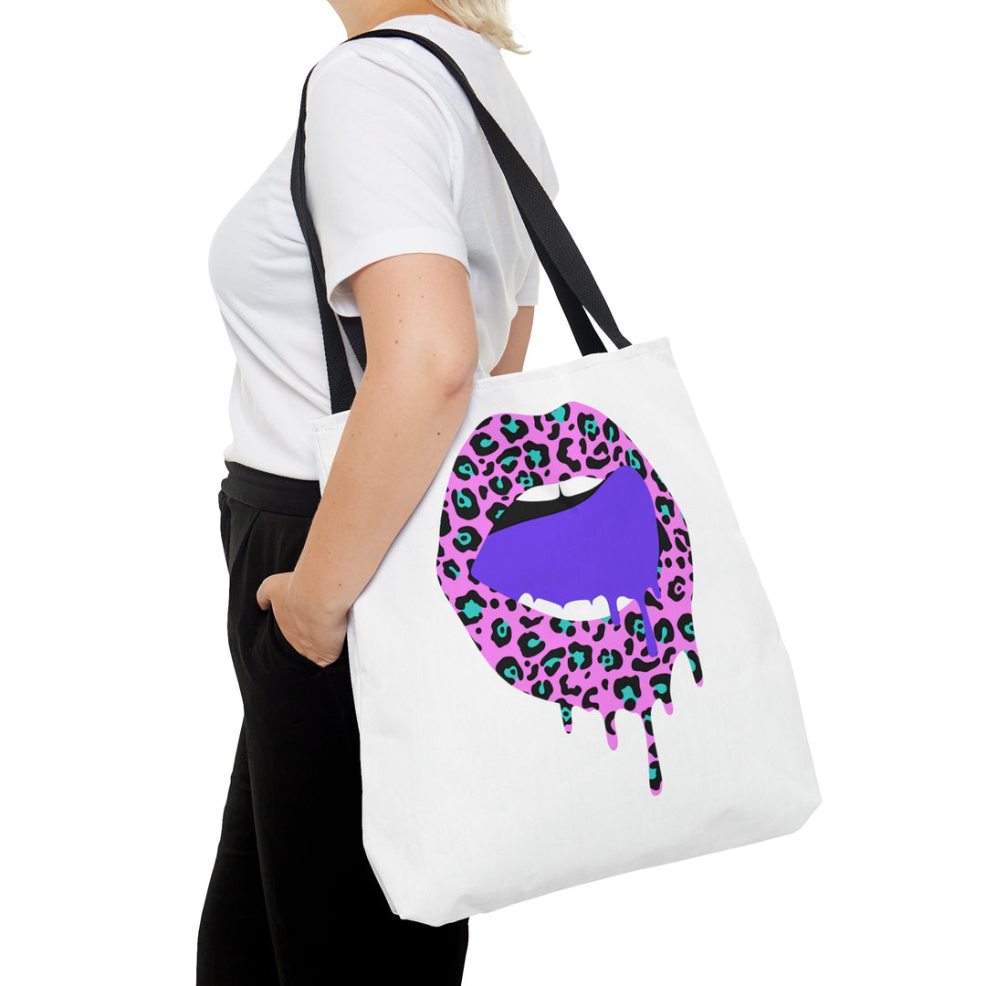 Pink Leopard Lips Tote