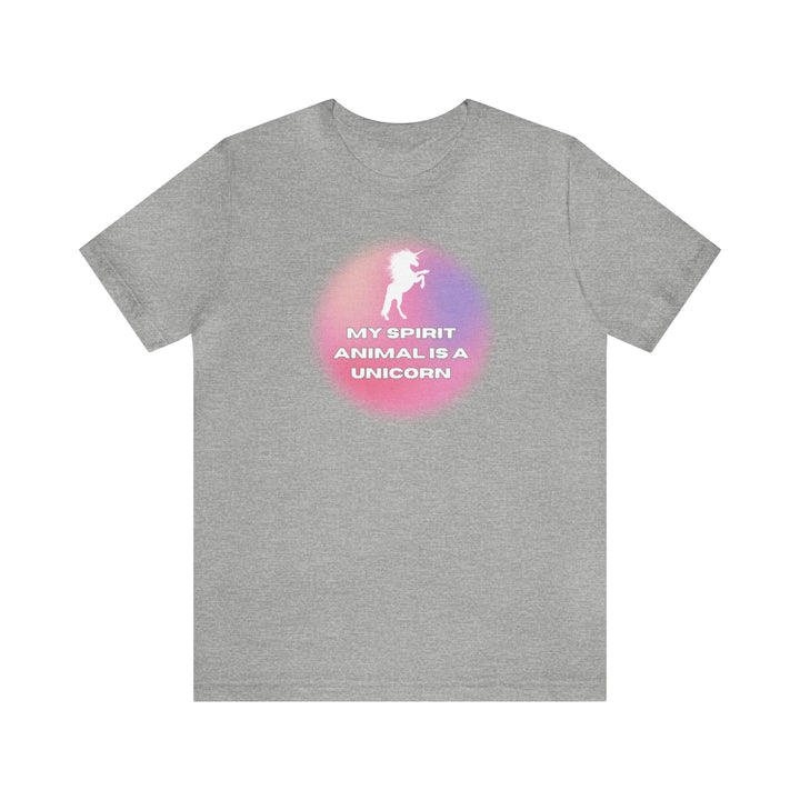 My Spirit Animal Is A Unicorn Tee -bella + canvas 3001