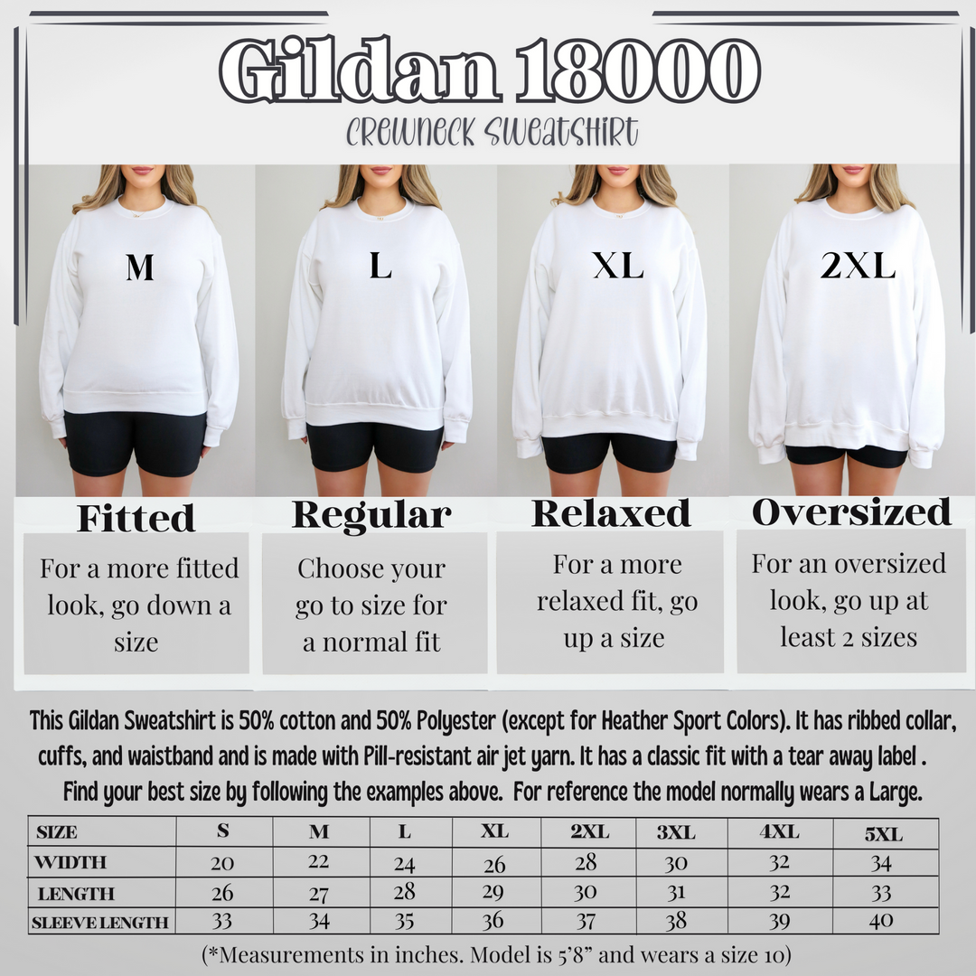 Total Baddie Sweatshirt-gildan 18000