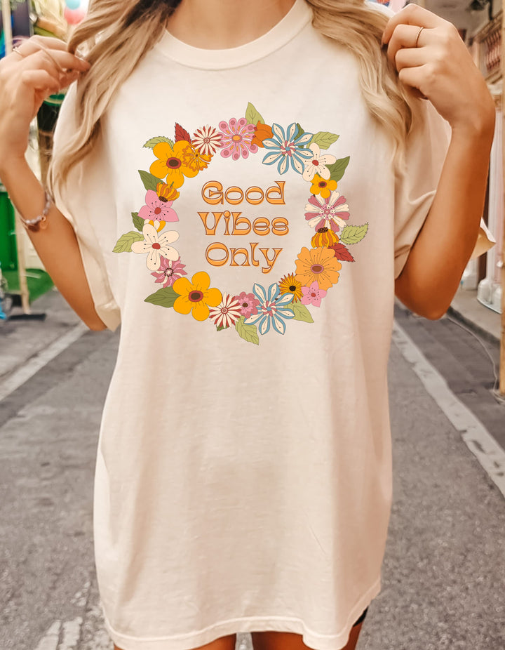 Good Vibes Flower Tee