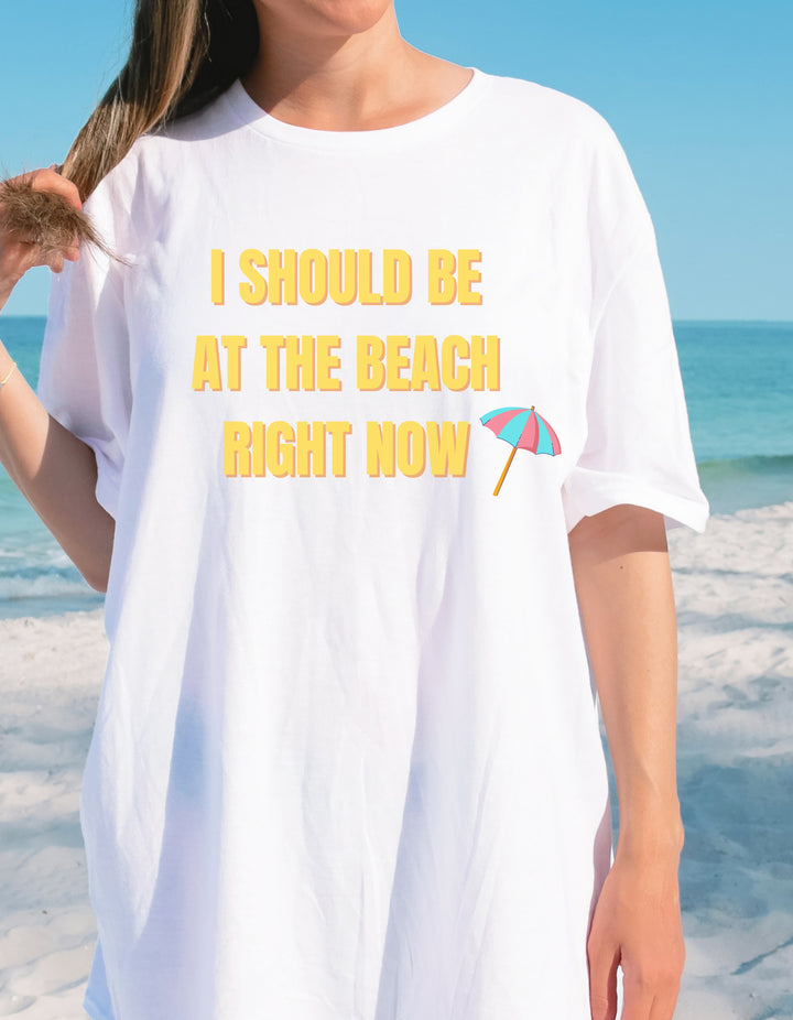 I Should Be At The Beach Tee-bella + canvas 3001