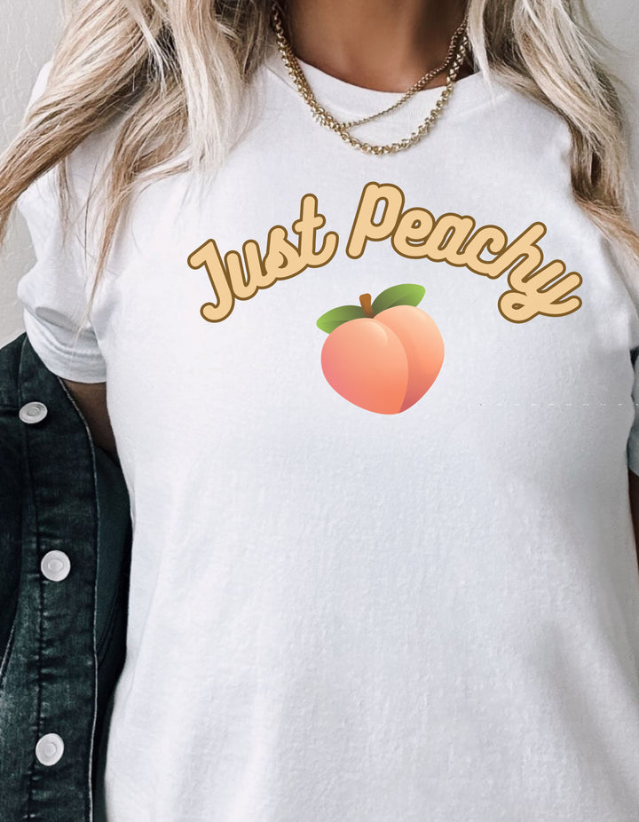 Just Peachy Tee-bella + canvas 3001