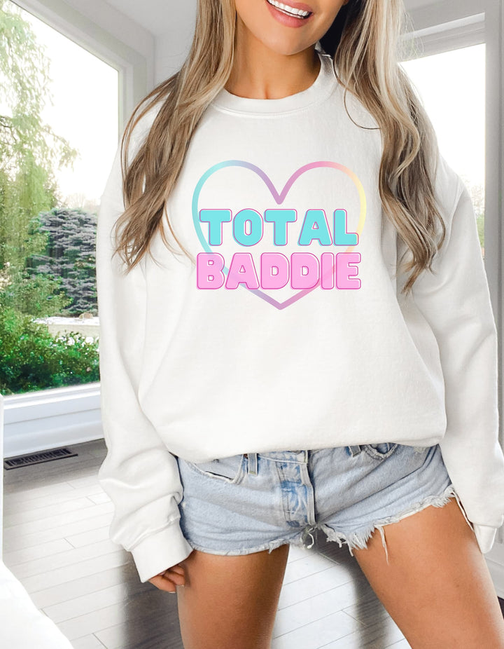 Total Baddie Sweatshirt-gildan 18000