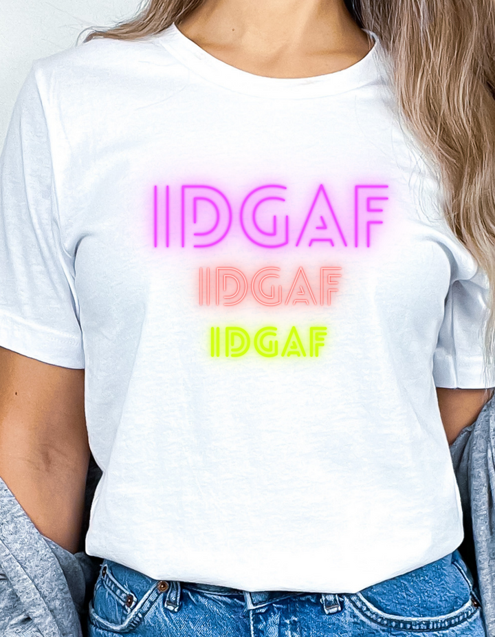 IDGAF Tee-bella + canvas 3001