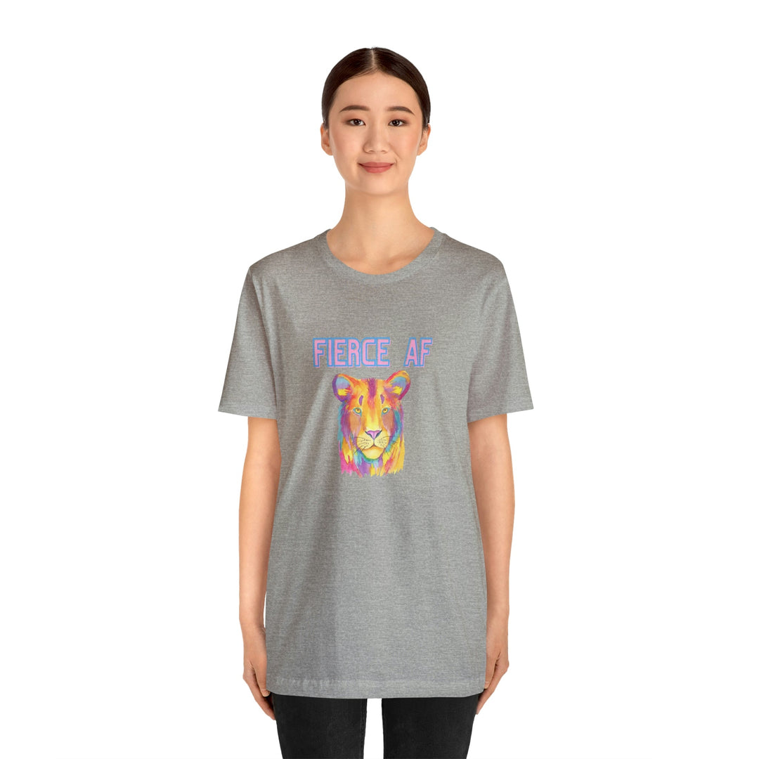 Fierce AF Lion Tee-bella + canvas 3001